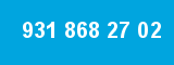 931 868 27 02 931 868 27 02